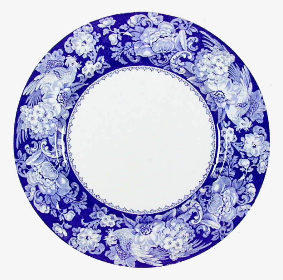 Davenport Blue (No Trim) Dinner Plate by Royal Staffordshire-1