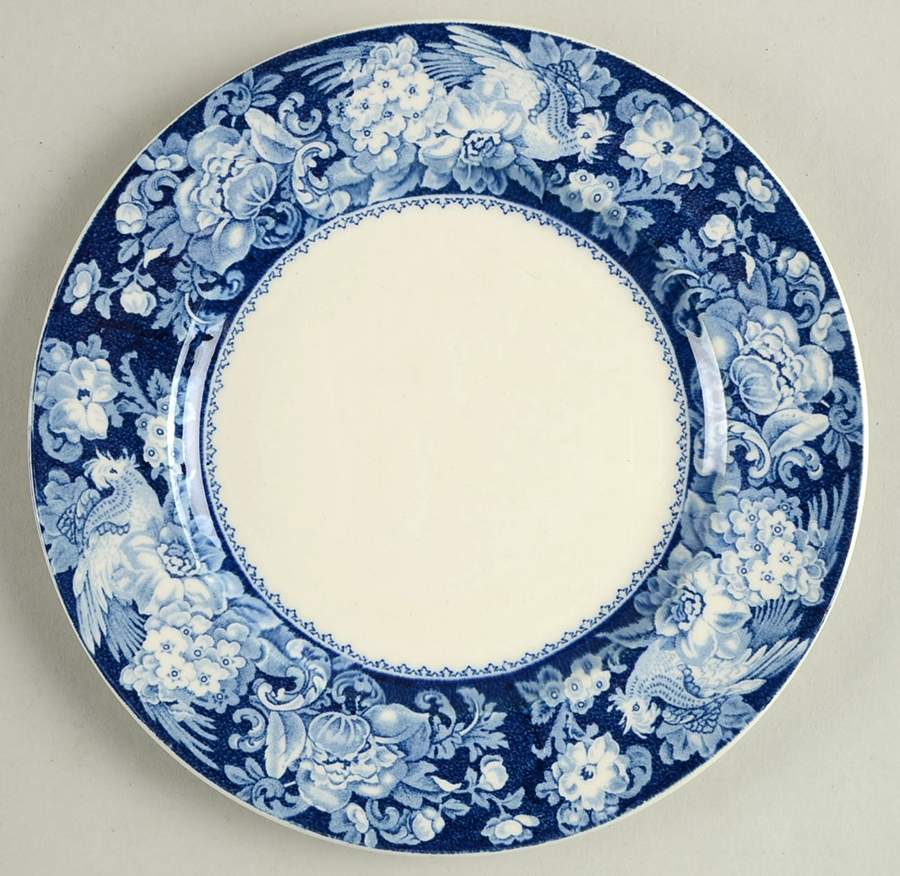Davenport Blue (No Trim) Salad Plate by Royal Staffordshire-1
