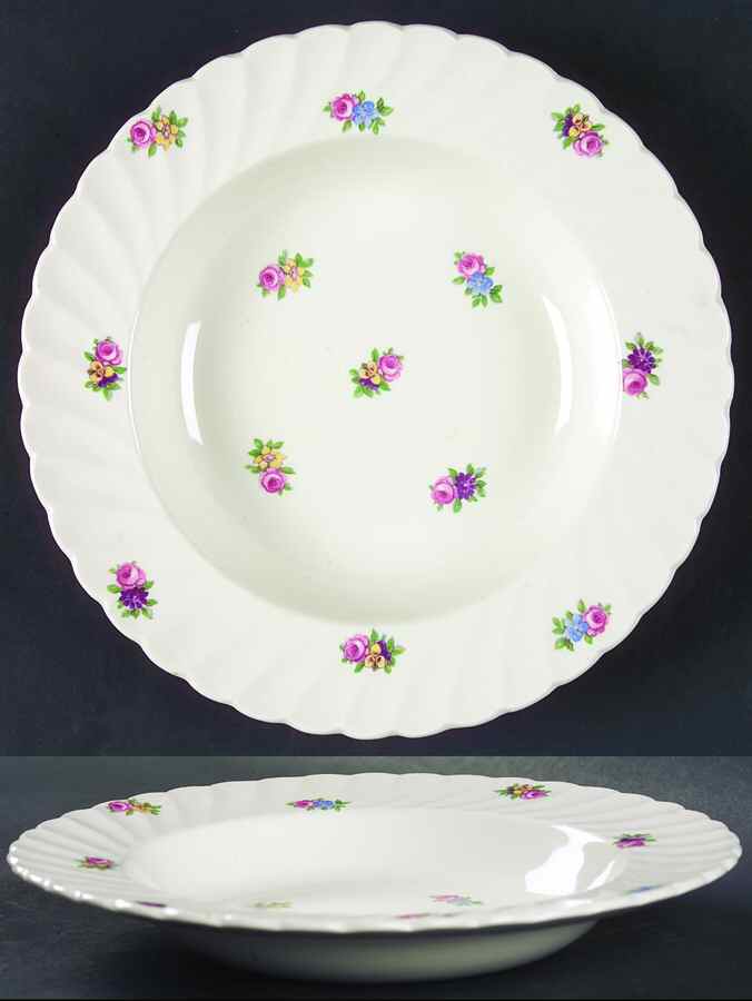 Devonshire (No Trim) Rim Soup Bowl by Royal Staffordshire-1