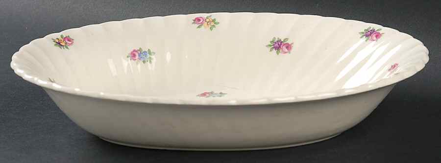 Devonshire (No Trim) 10" Oval Vegetable Bowl by Royal Staffordshire-1