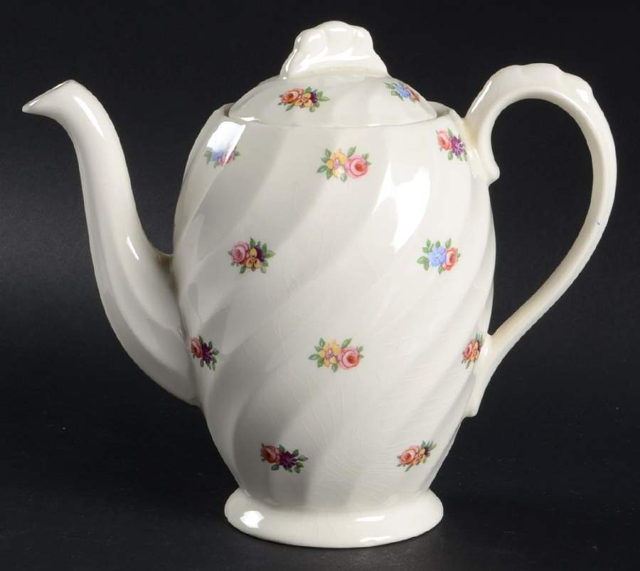 Devonshire (No Trim) Coffee Pot & Lid by Royal Staffordshire-1