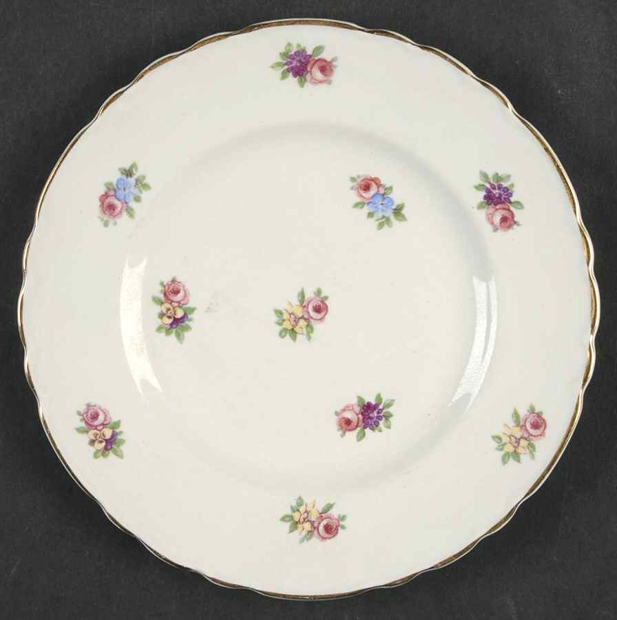 Devonshire (Gold Trim) Bread & Butter Plate by Royal Staffordshire-1