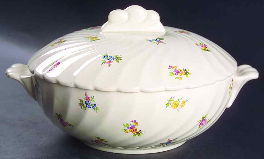 Dimity (No Trim) Round Covered Vegetable by Royal Staffordshire-1