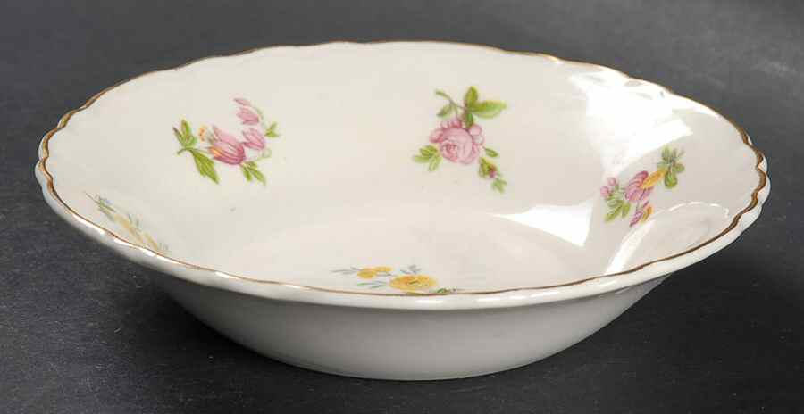 Dimity (Gold Trim) Fruit/Dessert (Sauce) Bowl by Royal Staffordshire-1
