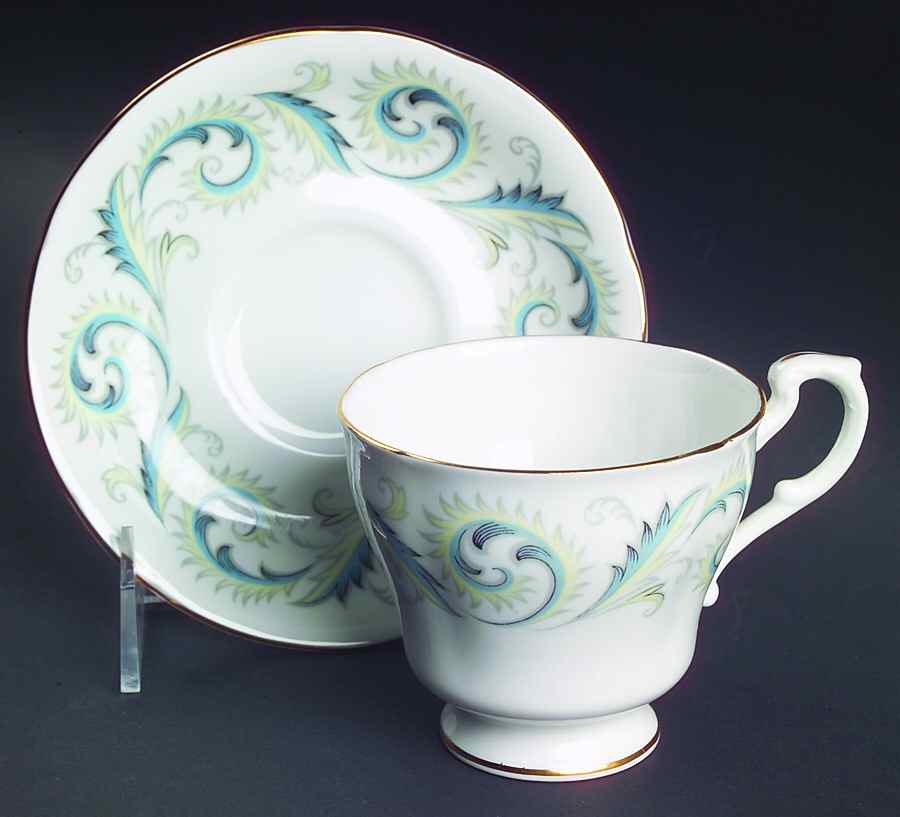 Garland Footed Cup & Saucer Set by Royal Staffordshire-1