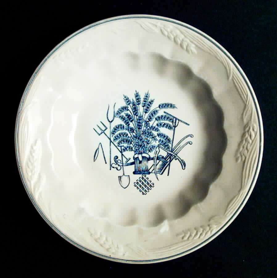 Heritage Blue Rim Soup Bowl by Royal Staffordshire-1