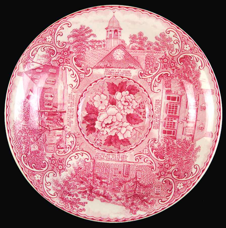 Historic Salem Pink Saucer by Royal Staffordshire-1
