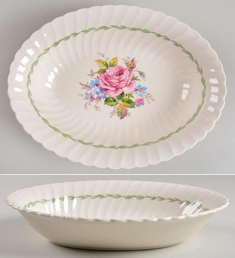 Janice 10" Oval Vegetable Bowl by Royal Staffordshire-1