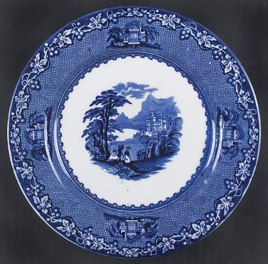 Jenny Lind Blue Salad Plate by Royal Staffordshire-1