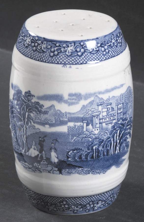 Jenny Lind Blue Pepper Shaker by Royal Staffordshire-1