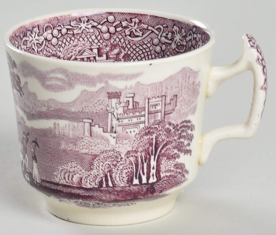 Jenny Lind Lavender (Round) Flat Demitasse Cup by Royal Staffordshire-1