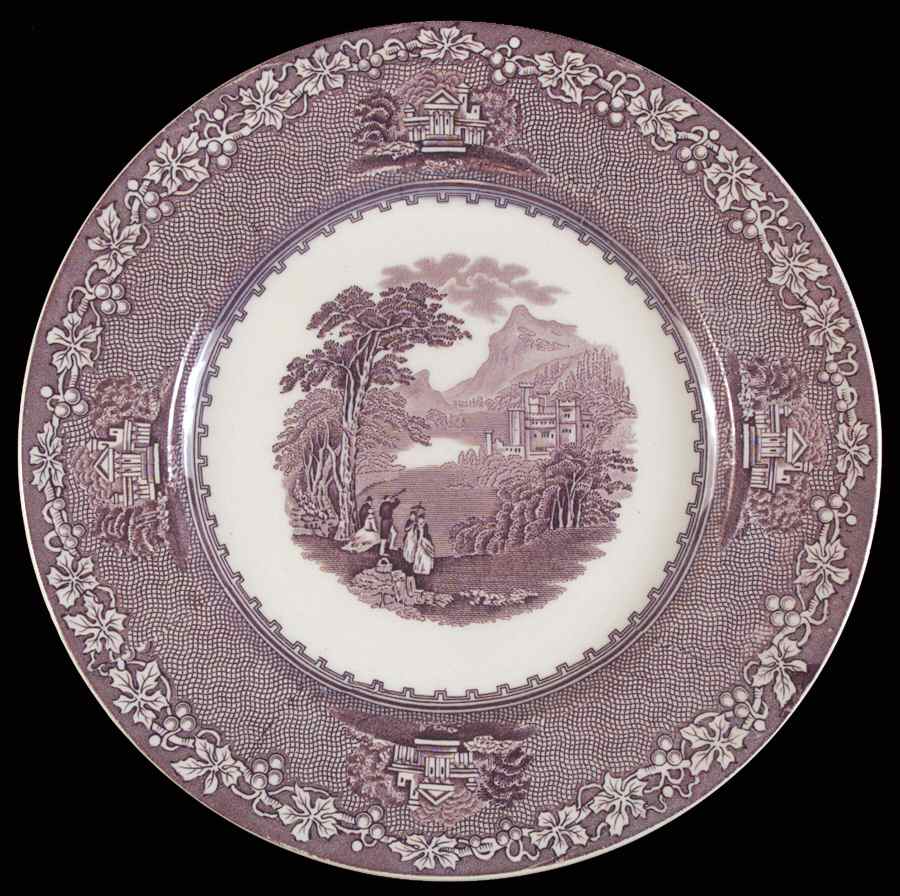 Jenny Lind Lavender (Round) Dinner Plate by Royal Staffordshire-1