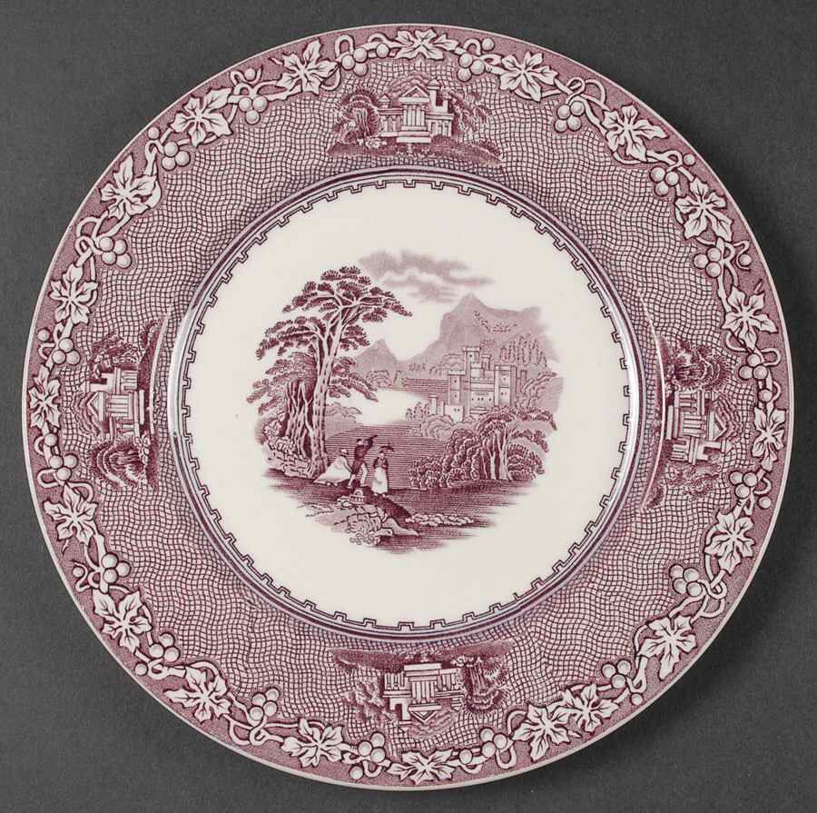 Jenny Lind Lavender (Round) Salad Plate by Royal Staffordshire-1