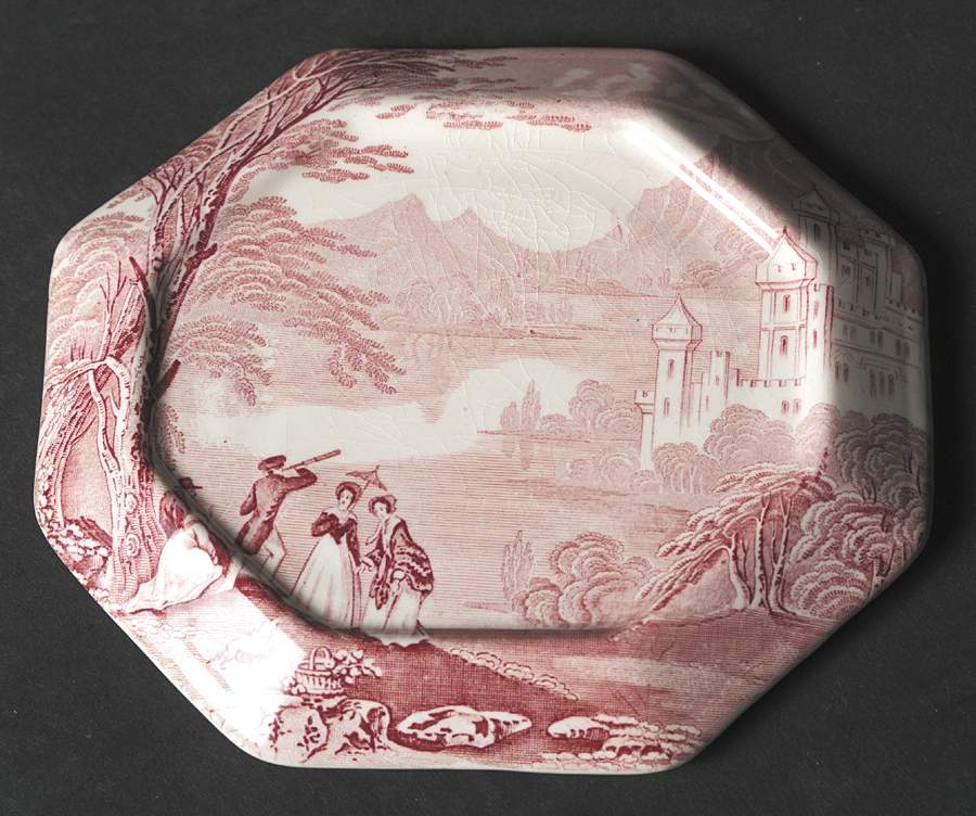 Jenny Lind Pink (Off White Background) Tea Tile by Royal Staffordshire-1