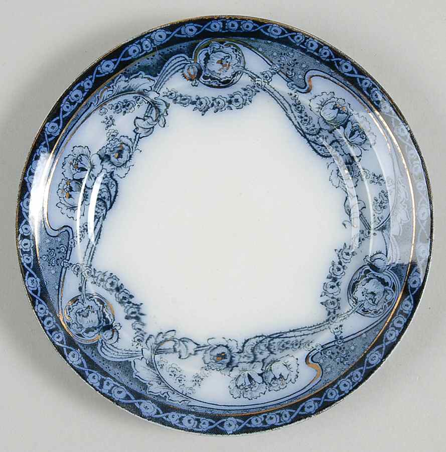 Renown Blue Bread & Butter Plate by Royal Staffordshire-1