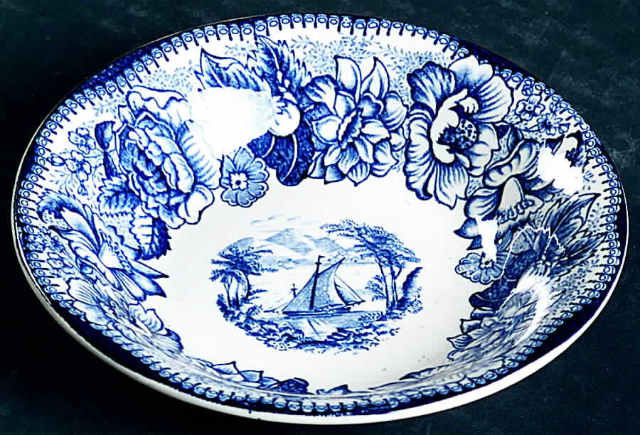 Safe Harbour Blue (White Background) Fruit/Dessert (Sauce) Bowl by Royal Staffordshire-1