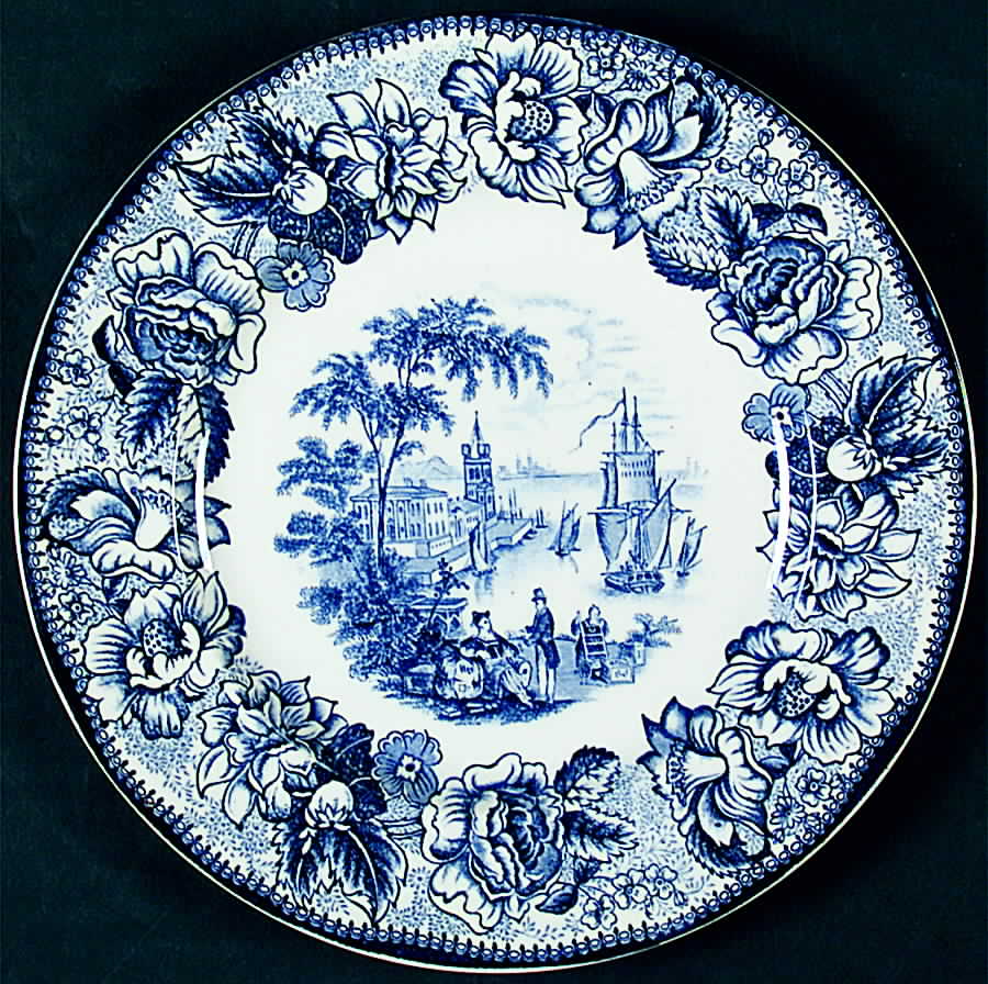 Safe Harbour Blue (White Background) Salad Plate by Royal Staffordshire-1
