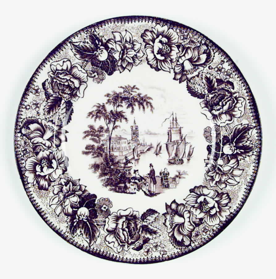 Safe Harbour Brown Salad Plate by Royal Staffordshire-1