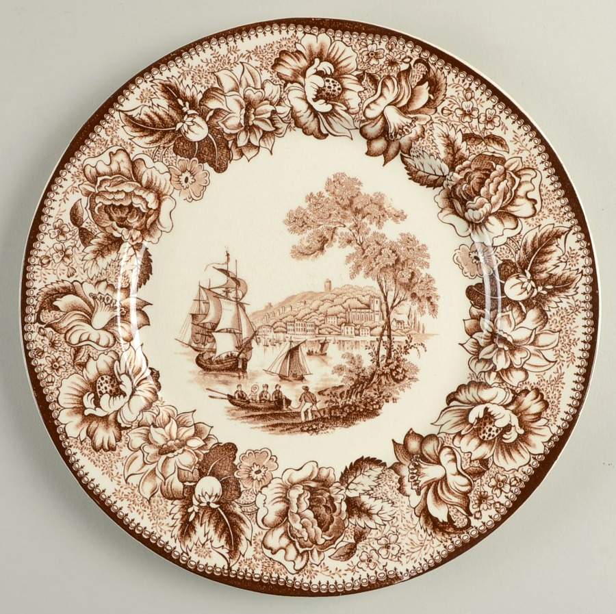 Safe Harbour Brown Dinner Plate by Royal Staffordshire-1