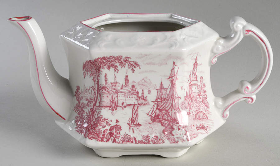 Safe Harbour Red Teapot No Lid by Royal Staffordshire-1