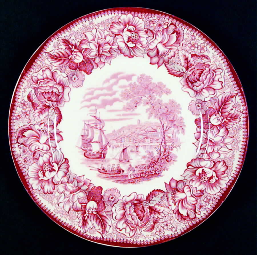 Safe Harbour Red Dinner Plate by Royal Staffordshire-1