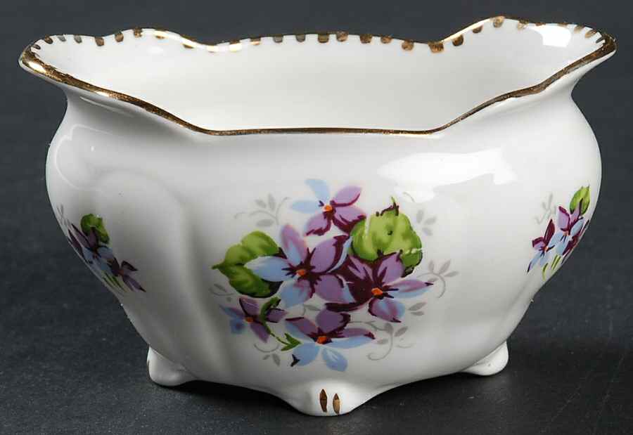 Sweet Violets Mini Oval Open Sugar Bowl by Royal Staffordshire-1
