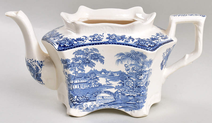 Tonquin Blue Teapot No Lid by Royal Staffordshire-1