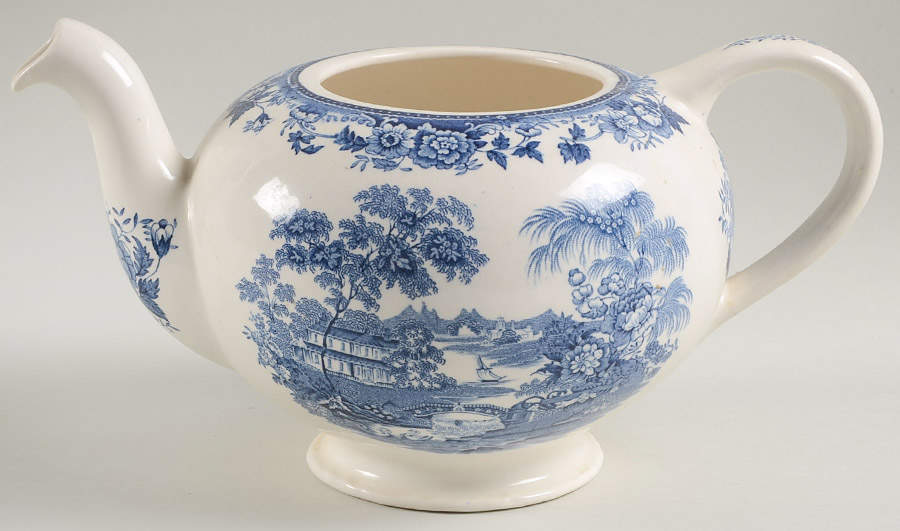 Tonquin Blue Teapot No Lid by Royal Staffordshire-1