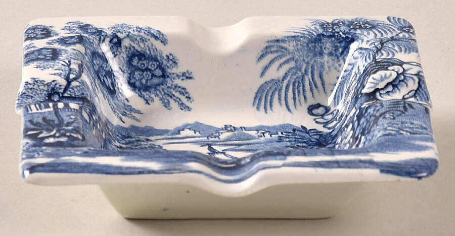 Tonquin Blue 4" Square Ashtray by Royal Staffordshire-1