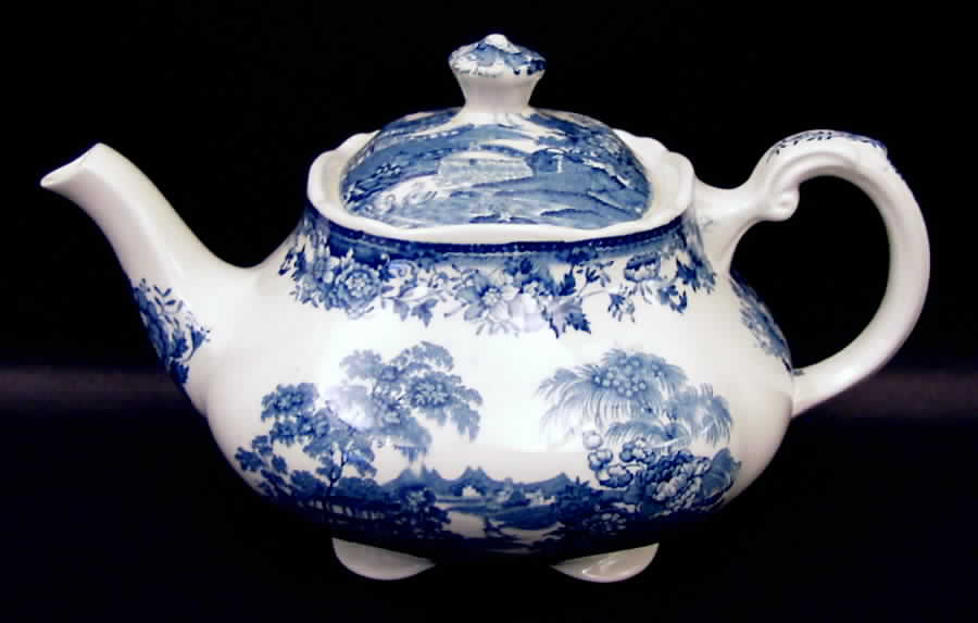 Tonquin Blue Teapot & Lid by Royal Staffordshire-1