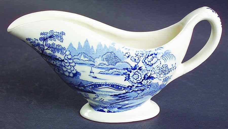 Tonquin Blue Individual Gravy Boat No Underplate by Royal Staffordshire-1