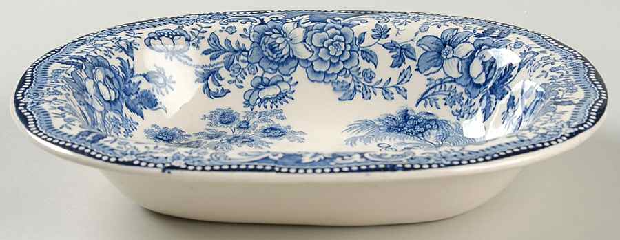 Tonquin Blue 9" Oval Vegetable Bowl by Royal Staffordshire-1