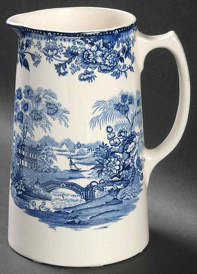 Tonquin Blue 40 Oz Pitcher by Royal Staffordshire-1