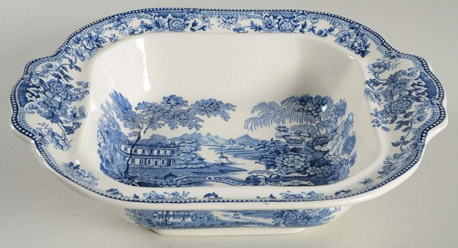 Tonquin Blue Square Vegetable No Lid by Royal Staffordshire-1