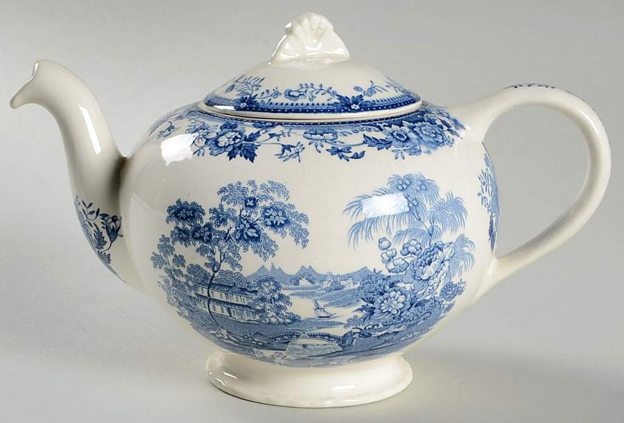 Tonquin Blue Teapot & Lid by Royal Staffordshire-1