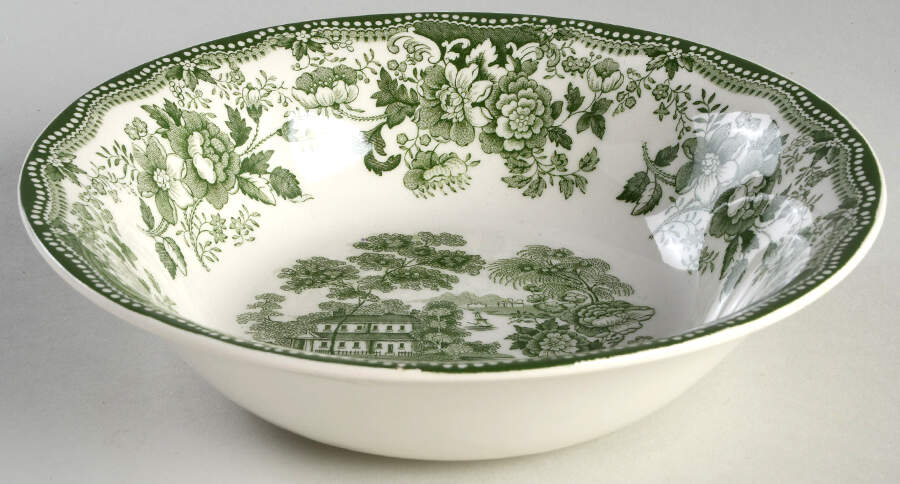 Tonquin Green 7" Round Vegetable Bowl by Royal Staffordshire-1