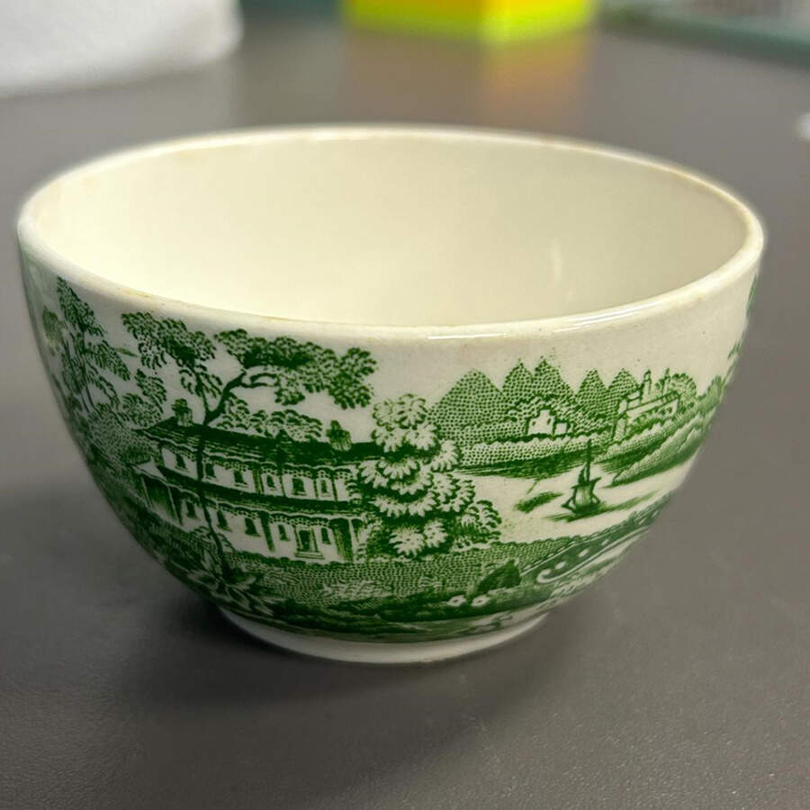 Tonquin Green Mini Open Sugar Bowl by Royal Staffordshire-1