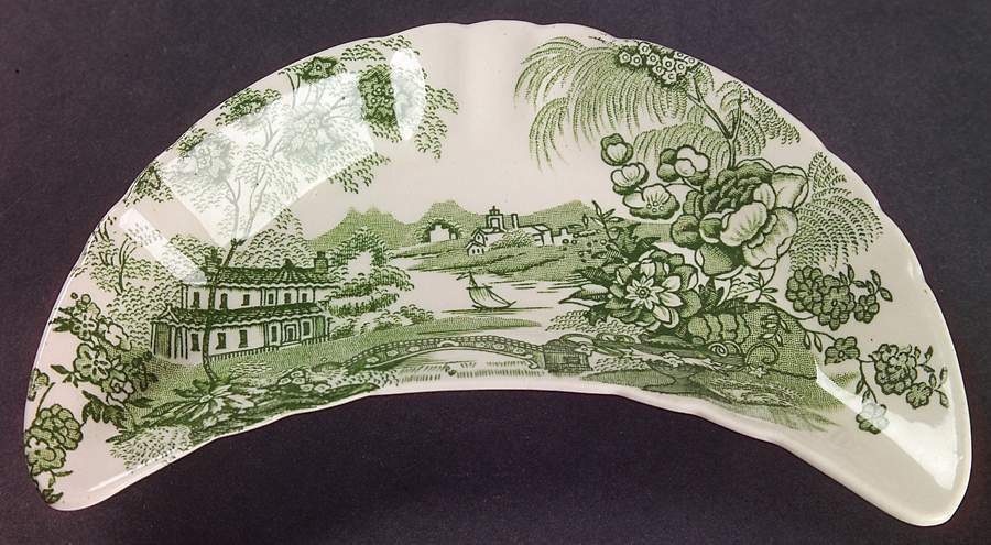 Tonquin Green Bone Dish by Royal Staffordshire-1