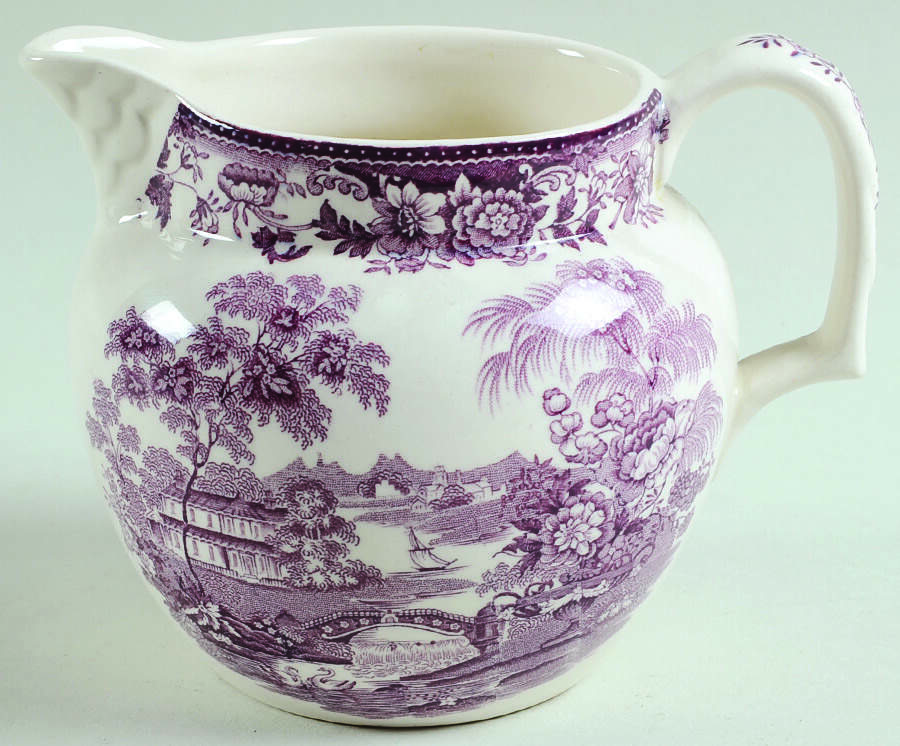 Tonquin Plum 16 Oz Pitcher by Royal Staffordshire-1