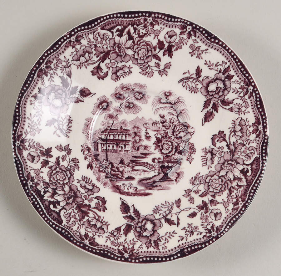 Tonquin Plum Saucer by Royal Staffordshire-1