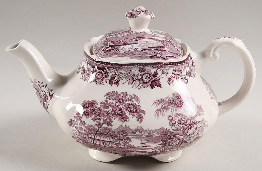 Tonquin Plum Teapot & Lid by Royal Staffordshire-1