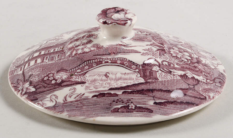 Tonquin Plum Lid for Sugar Bowl by Royal Staffordshire-1