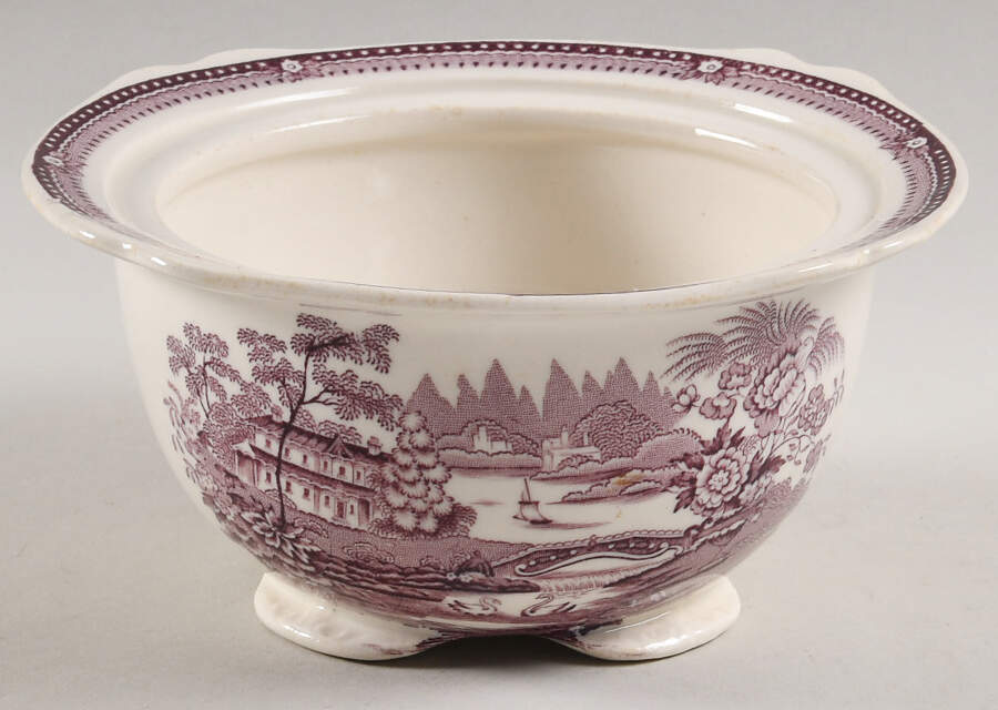 Tonquin Plum Sugar Bowl No Lid by Royal Staffordshire-1