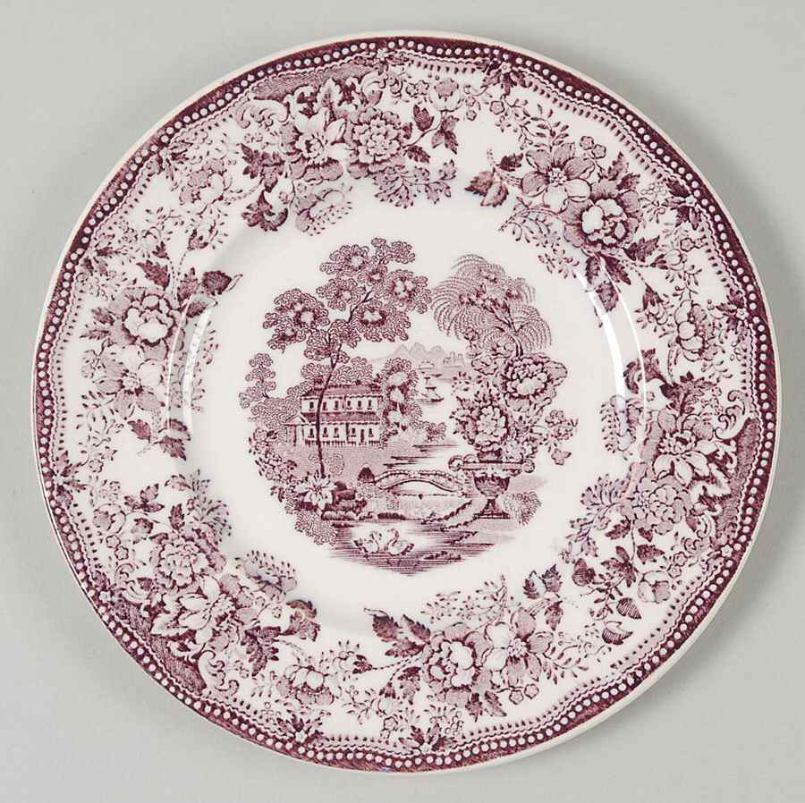 Tonquin Plum Bread & Butter Plate by Royal Staffordshire-1