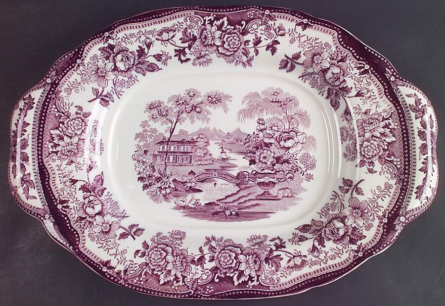 Tonquin Plum Underplate for Tureen by Royal Staffordshire-1
