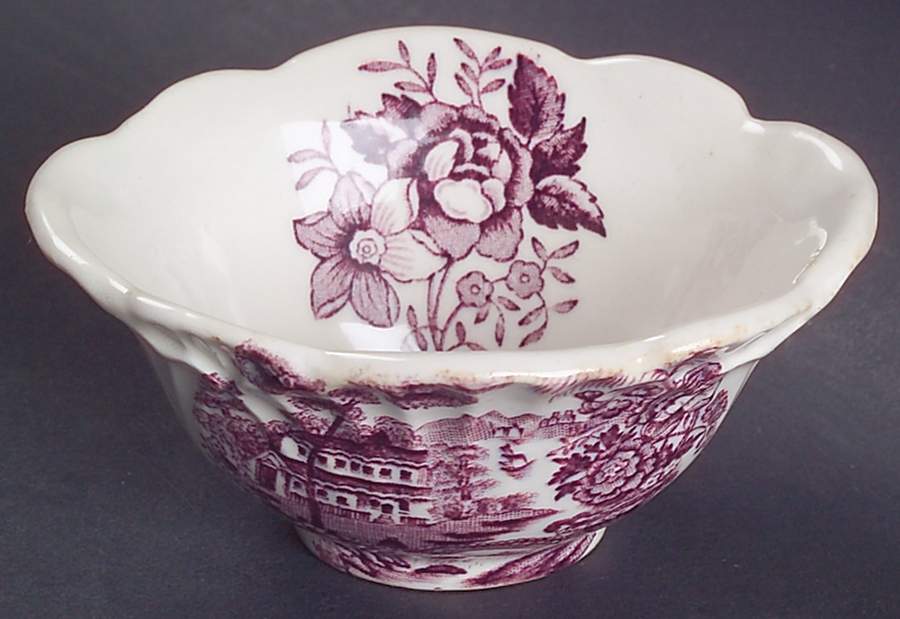 Tonquin Plum Mini Open Sugar Bowl by Royal Staffordshire-1