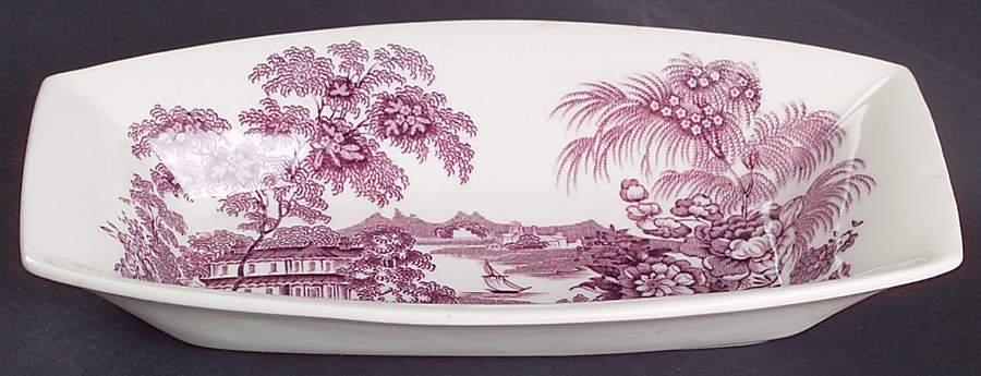 Tonquin Plum Nut Dish by Royal Staffordshire-1