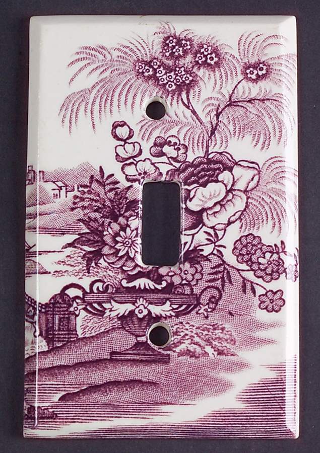 Tonquin Plum Single Light Switch Cover by Royal Staffordshire-1