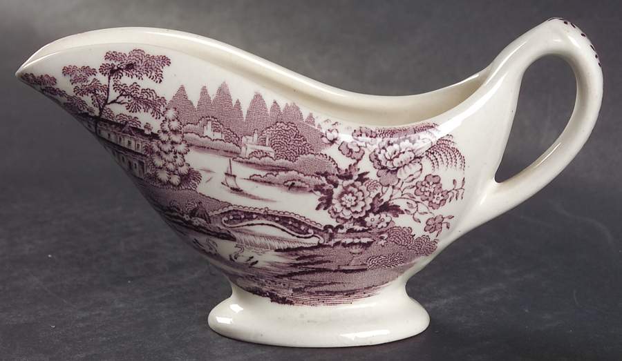 Tonquin Plum Individual Gravy Boat No Underplate by Royal Staffordshire-1