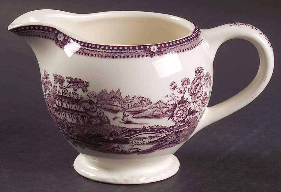 Tonquin Plum Creamer by Royal Staffordshire-1